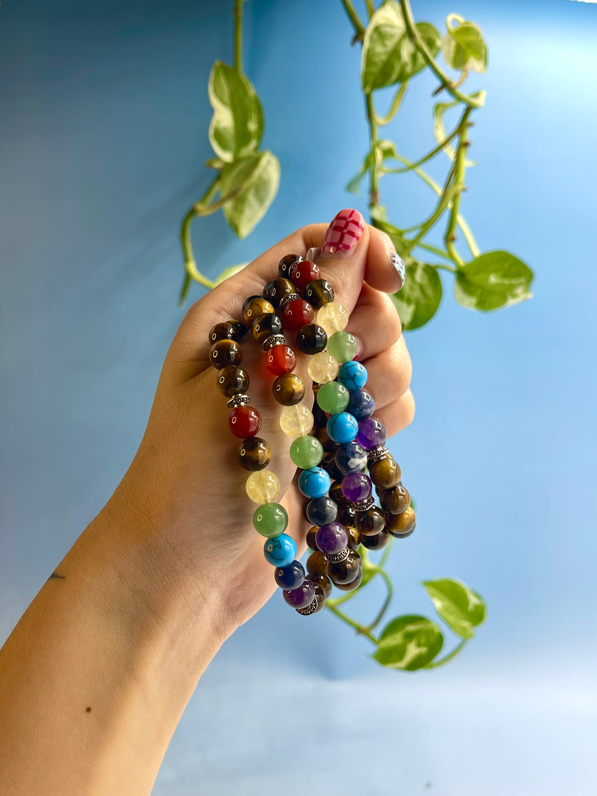 Tiger Eye Chakra Bracelet