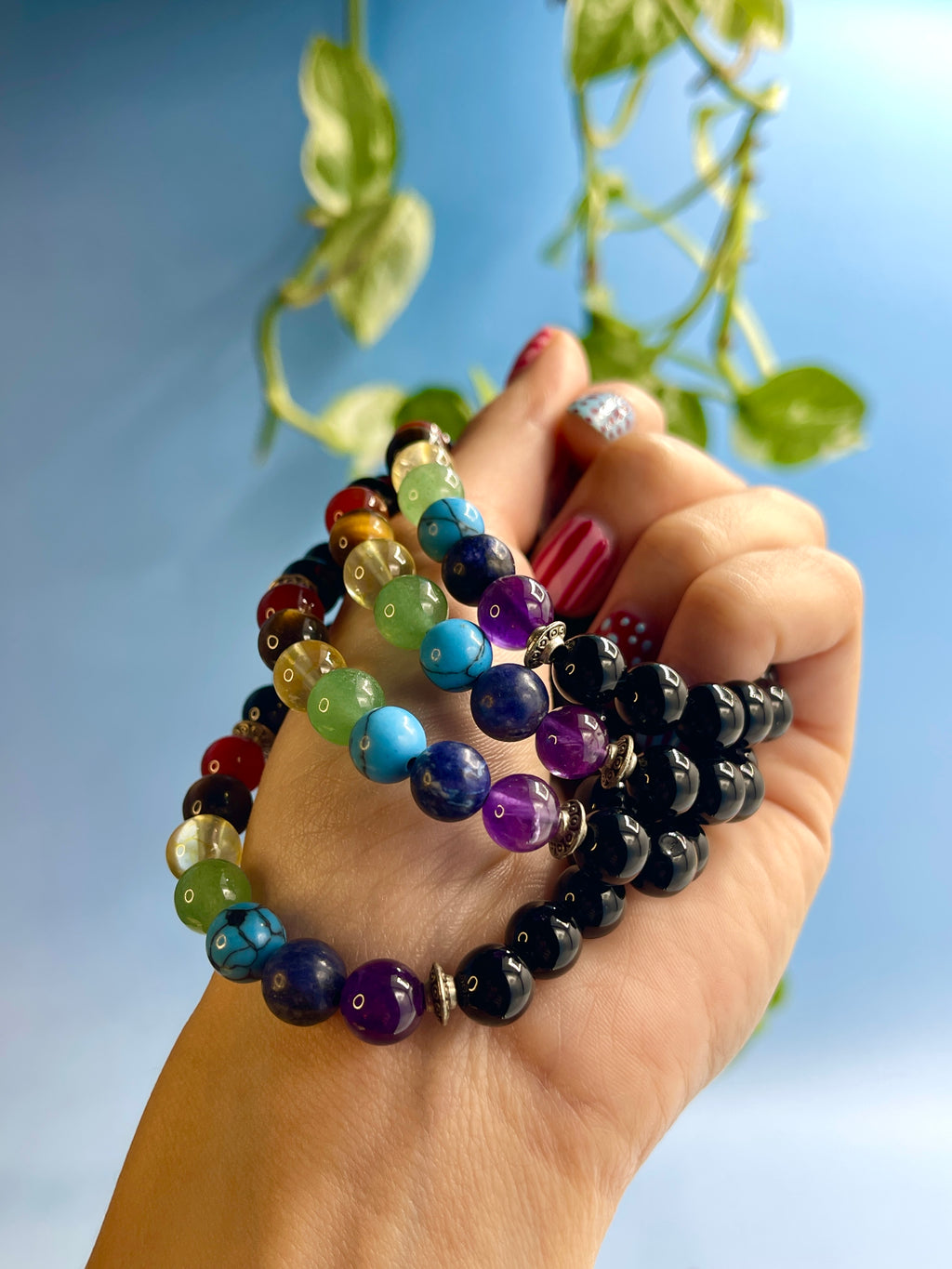 Black Onyx Chakra Bracelet