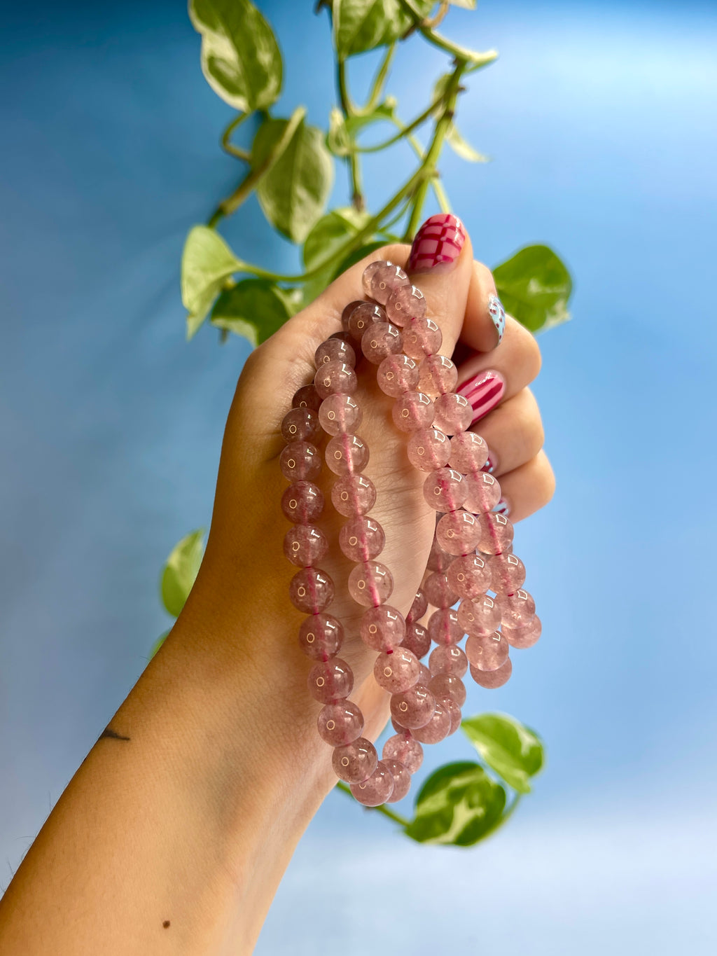 Strawberry Quartz Bracelet
