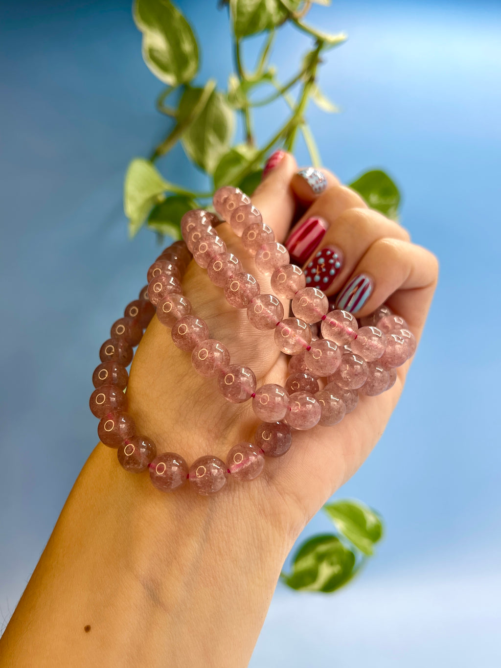 Strawberry Quartz Bracelet