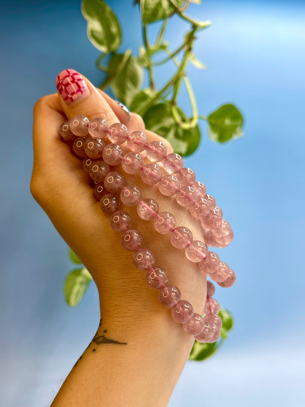 Strawberry Quartz Bracelet