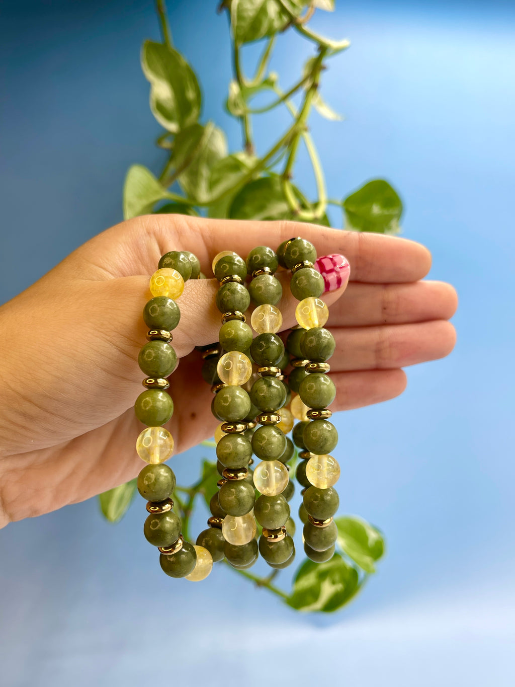 Jade & Citrine Bracelet