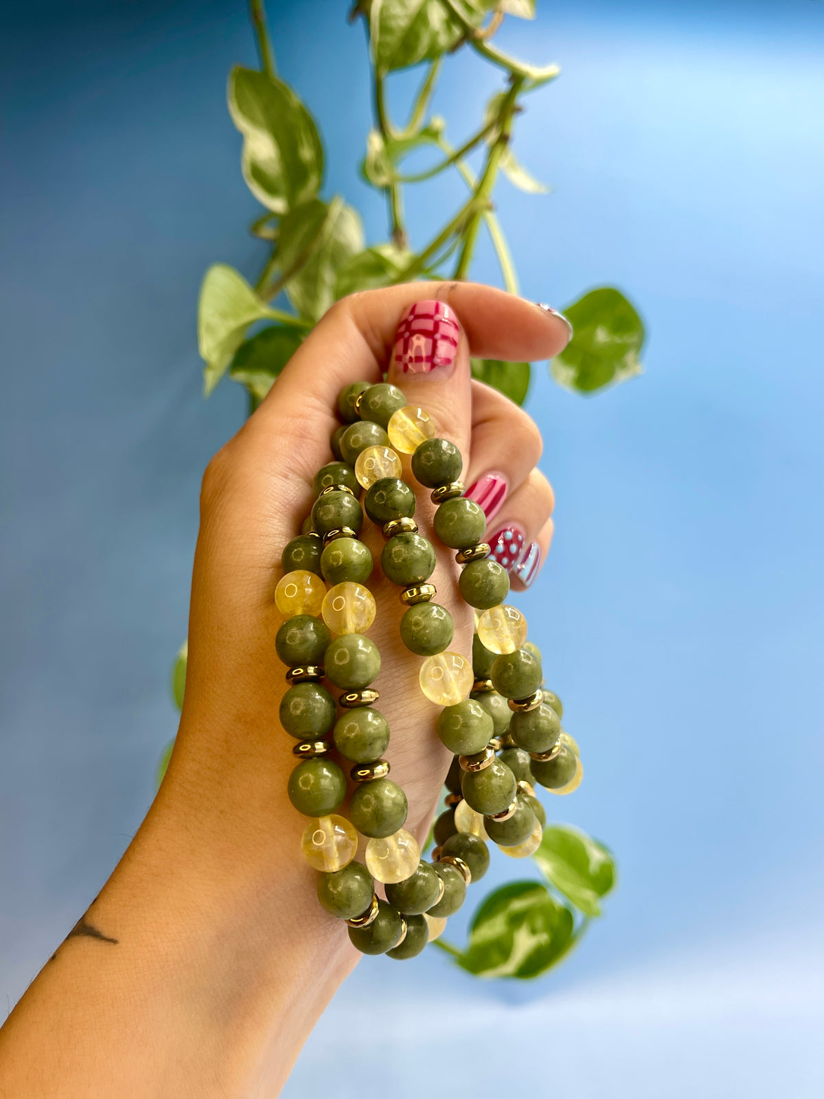 Jade & Citrine Bracelet