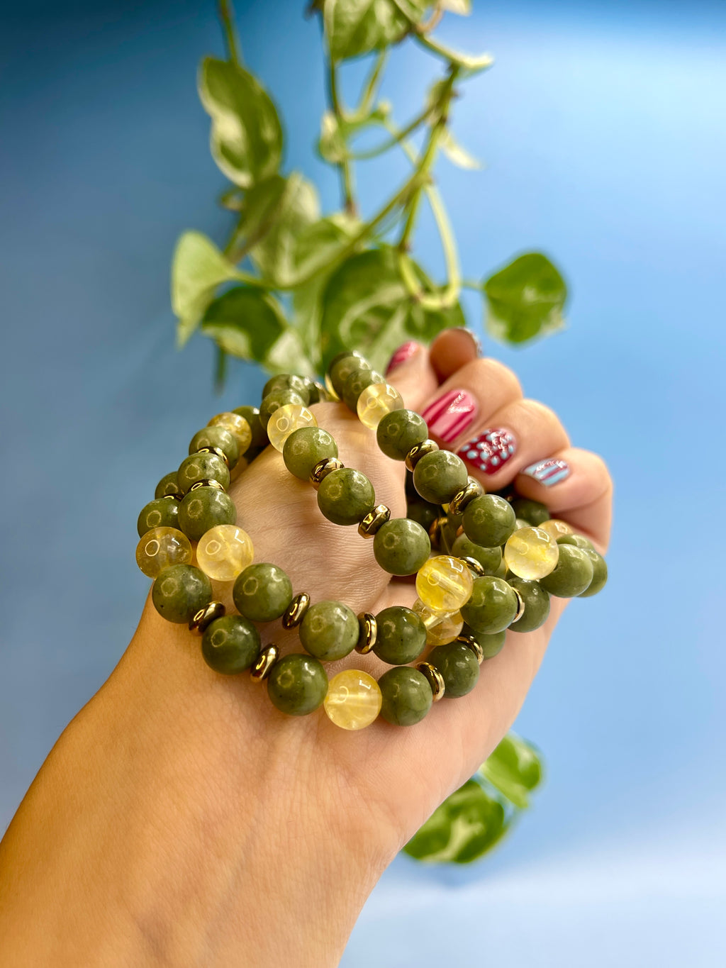 Jade & Citrine Bracelet