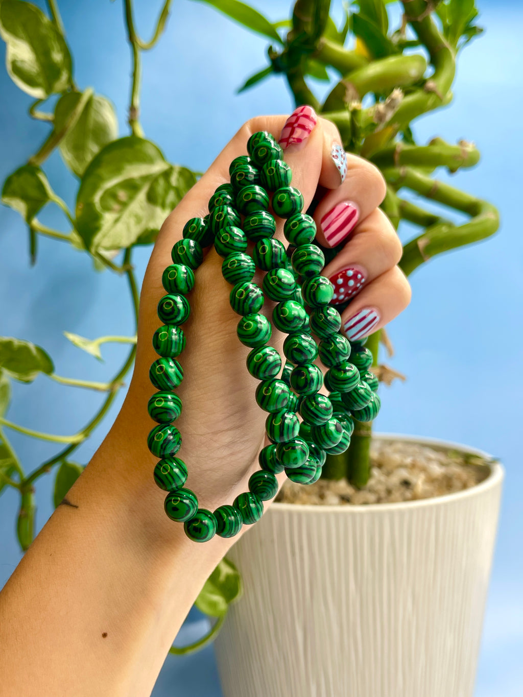 Faux Malachite Bracelet