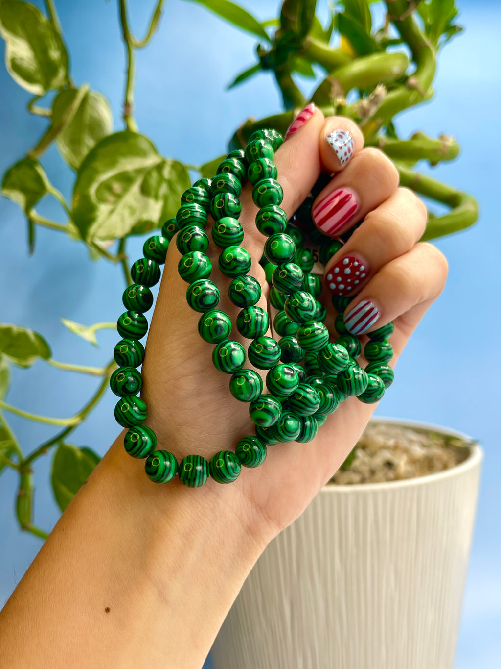 Faux Malachite Bracelet
