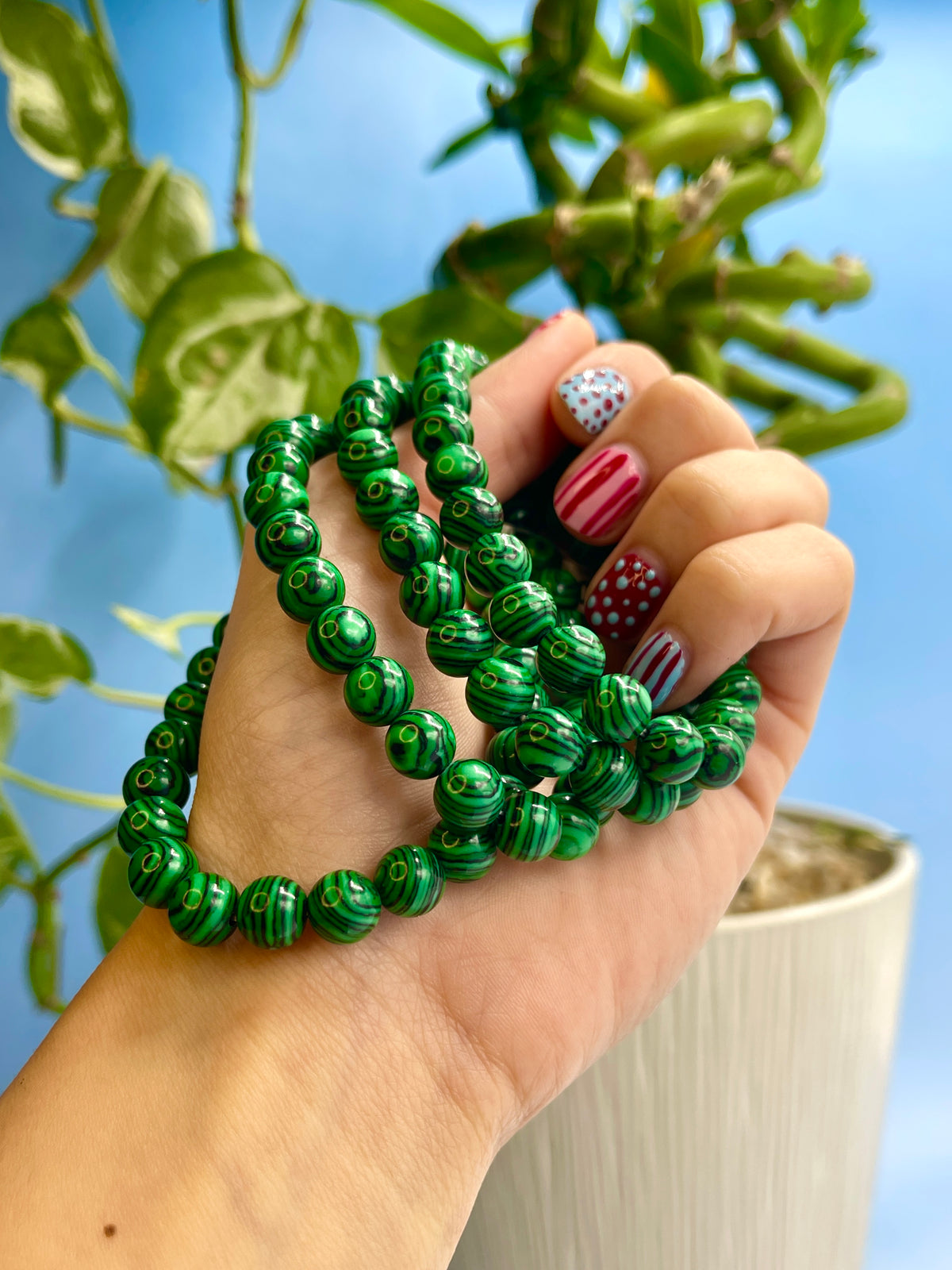Faux Malachite Bracelet