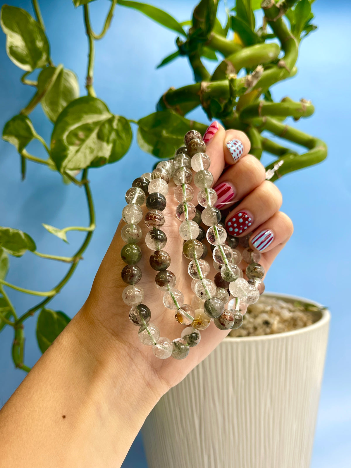 Green Phantom Quartz Bracelet