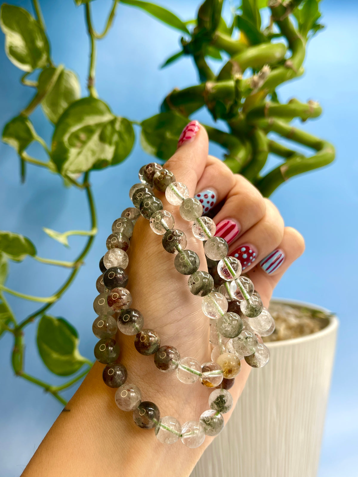 Green Phantom Quartz Bracelet