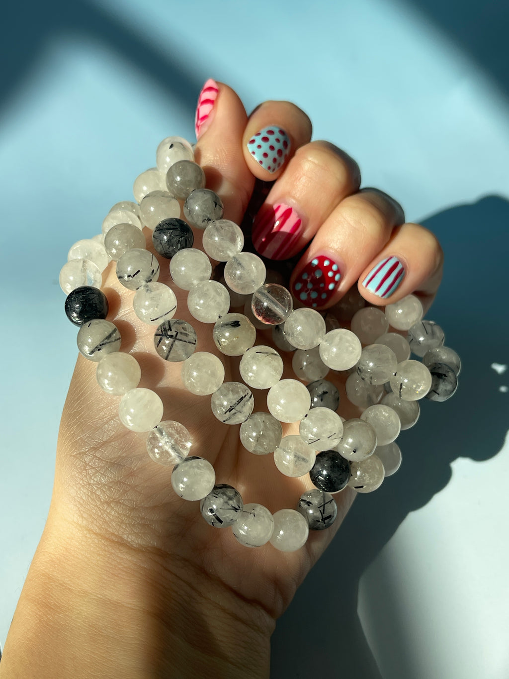 Black Tourmalated Quartz Bracelet