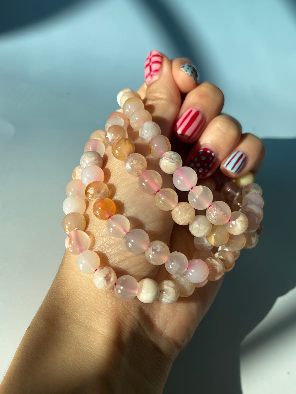 Flower Blossom Agate Bracelet