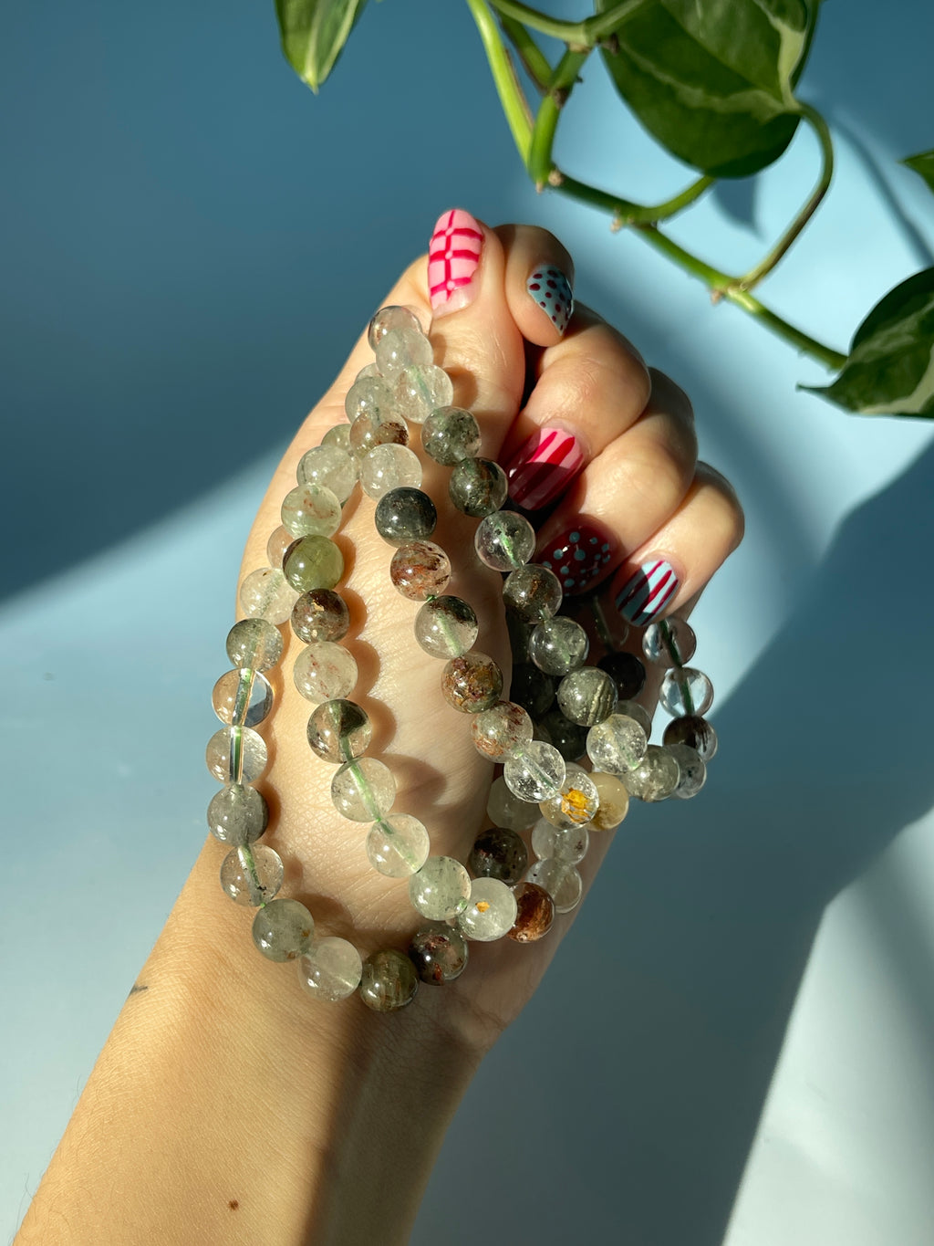 Green Phantom Quartz Bracelet