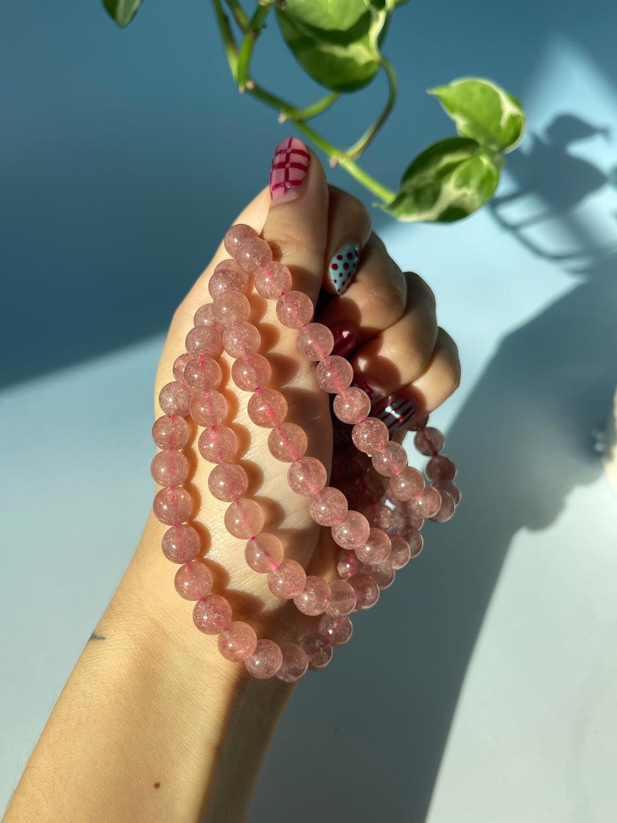 Strawberry Quartz Bracelet