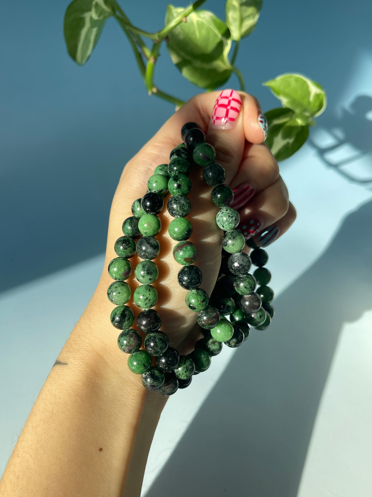 Ruby Zoisite Bracelet