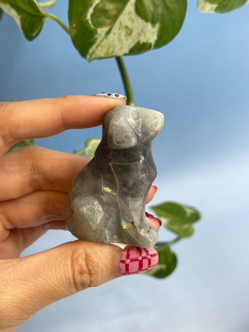 Crystal Dog Carvings
