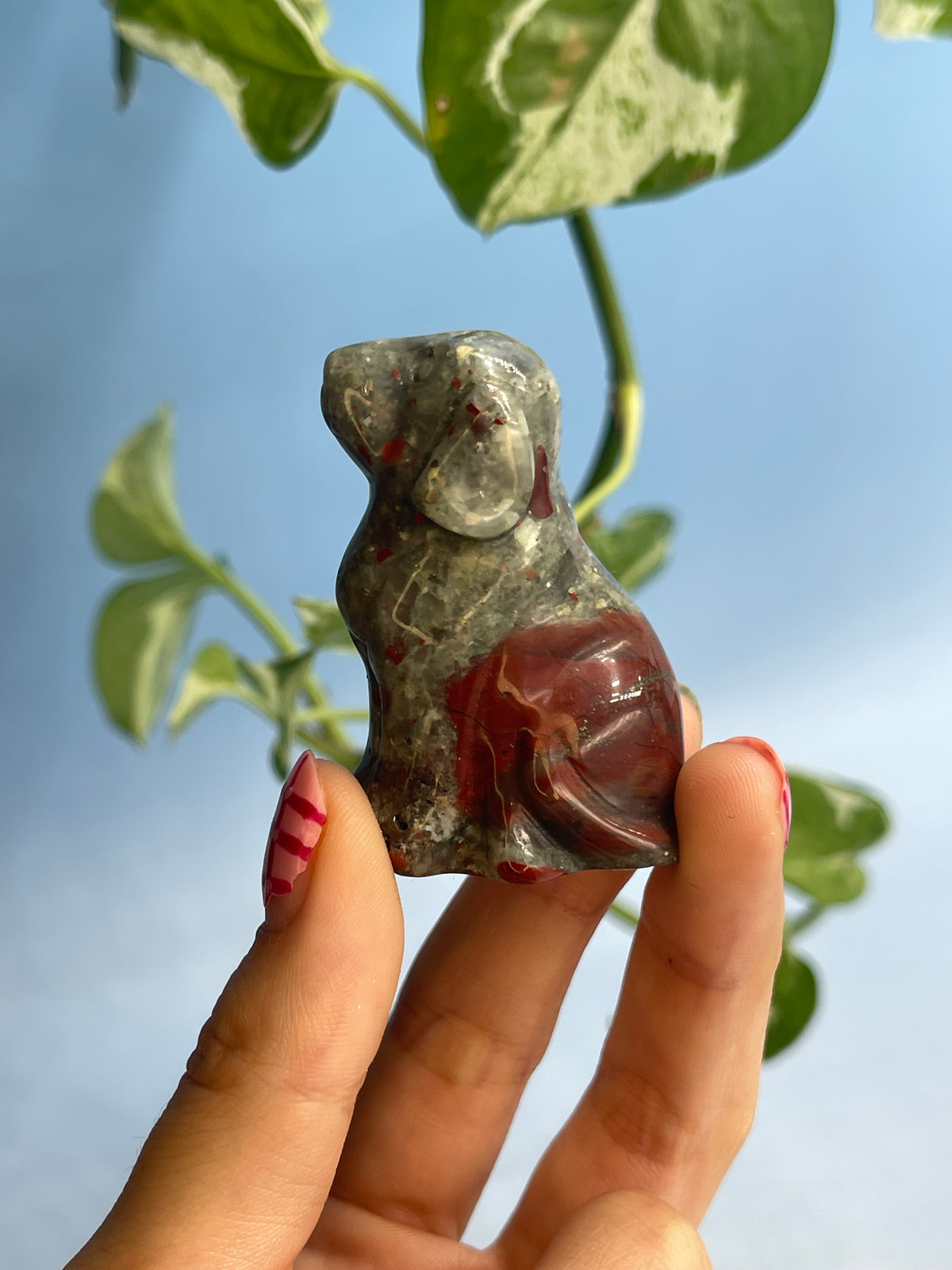 Crystal Dog Carvings