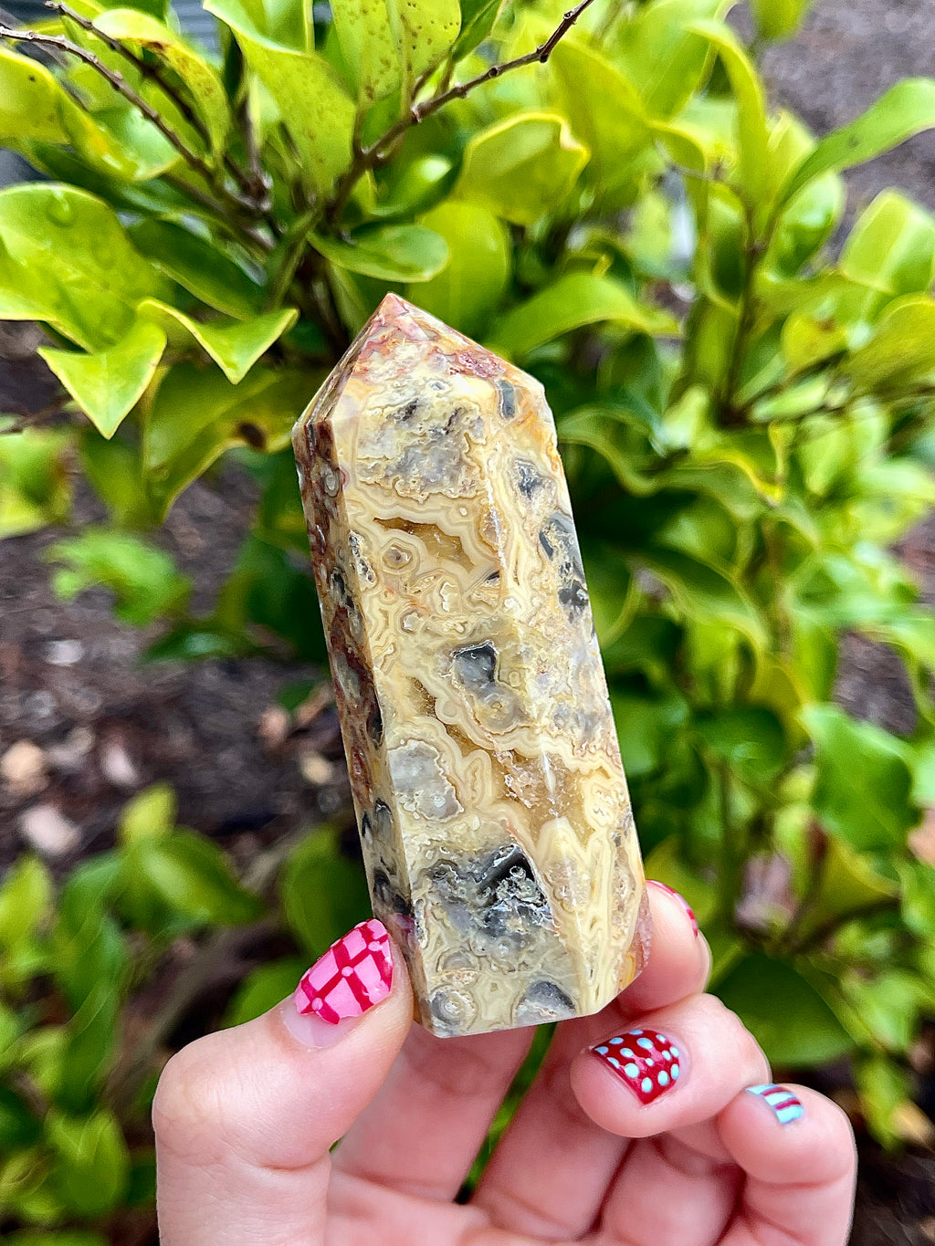Crazy Lace Agate Tower