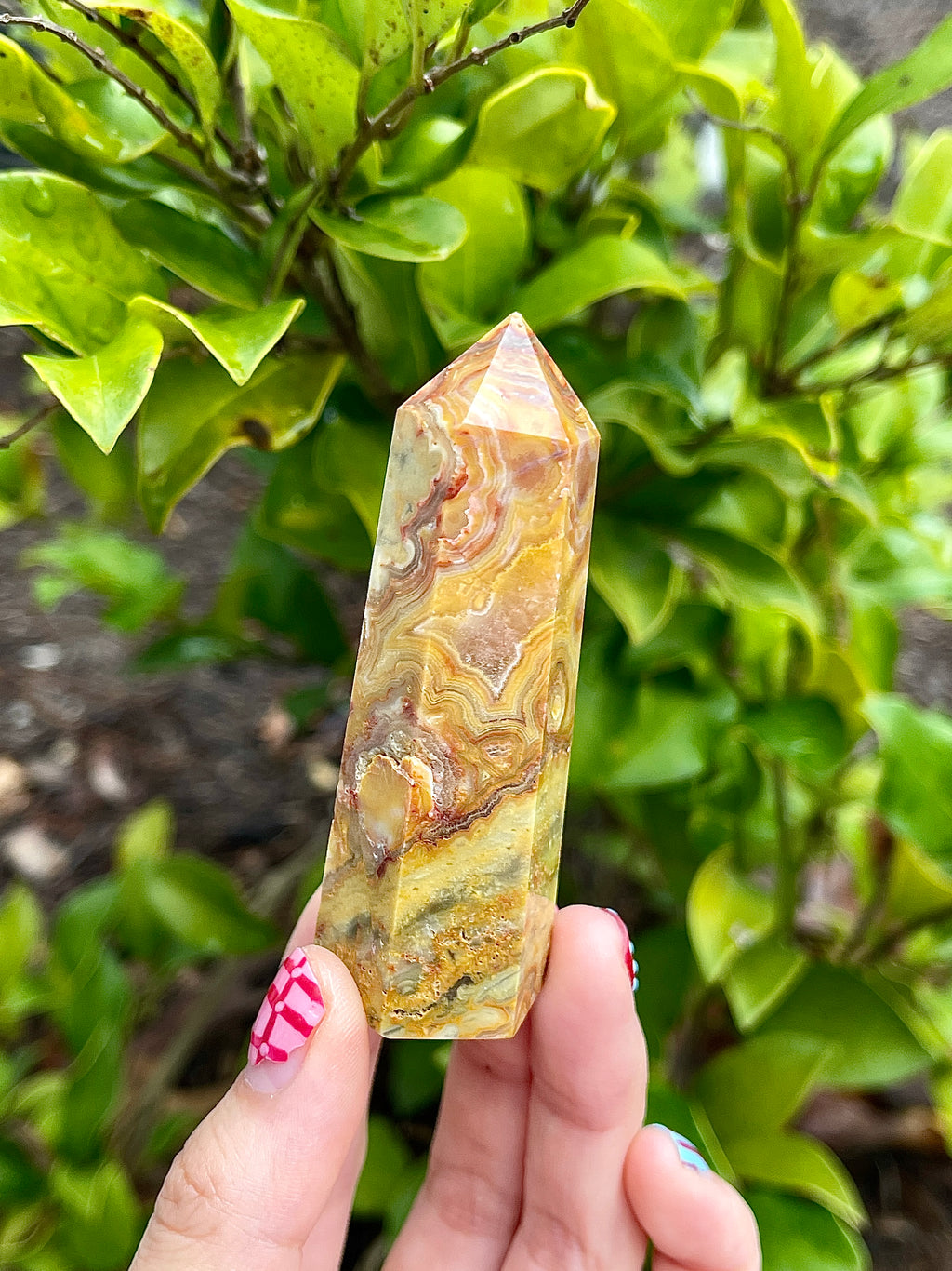 Crazy Lace Agate Tower