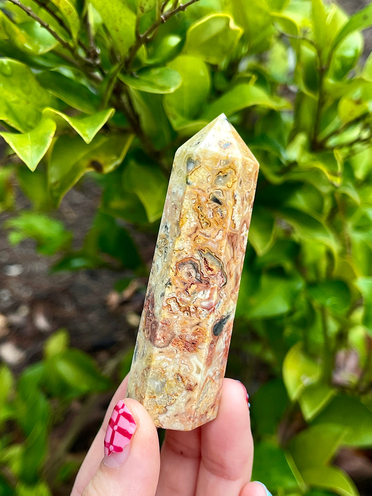 Crazy Lace Agate Tower