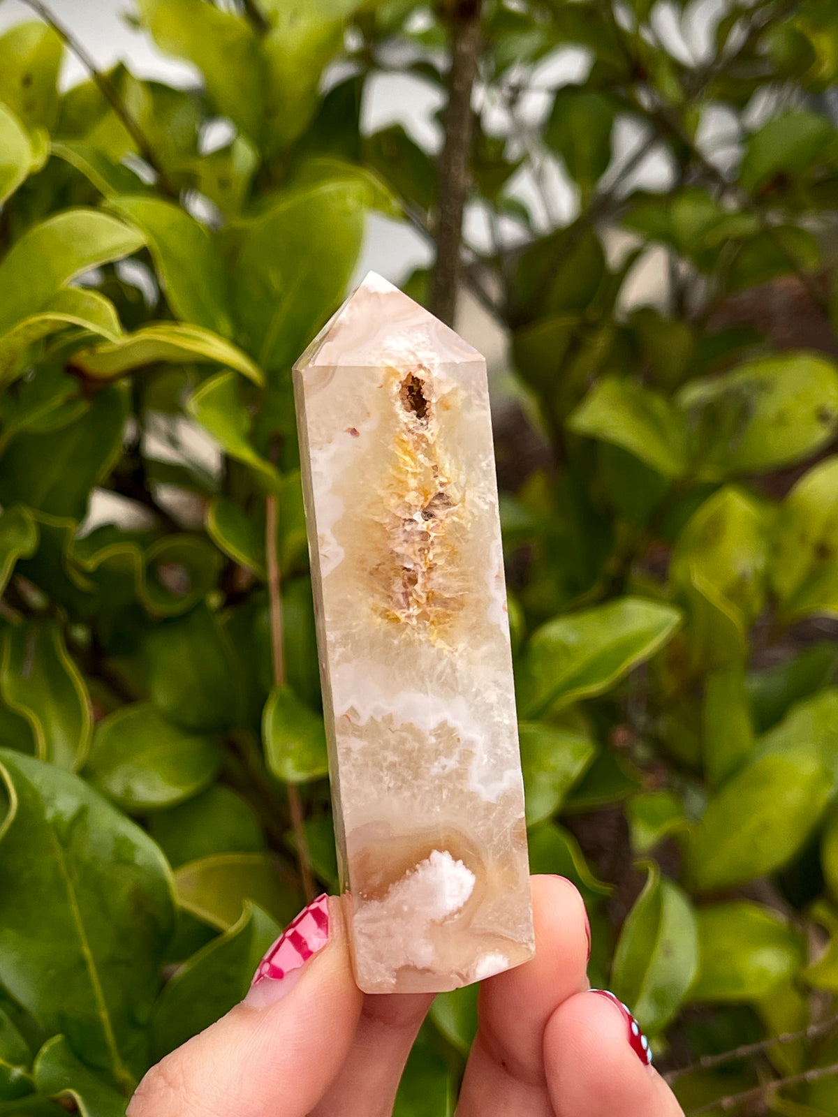 Flower Blossom Agate Tower
