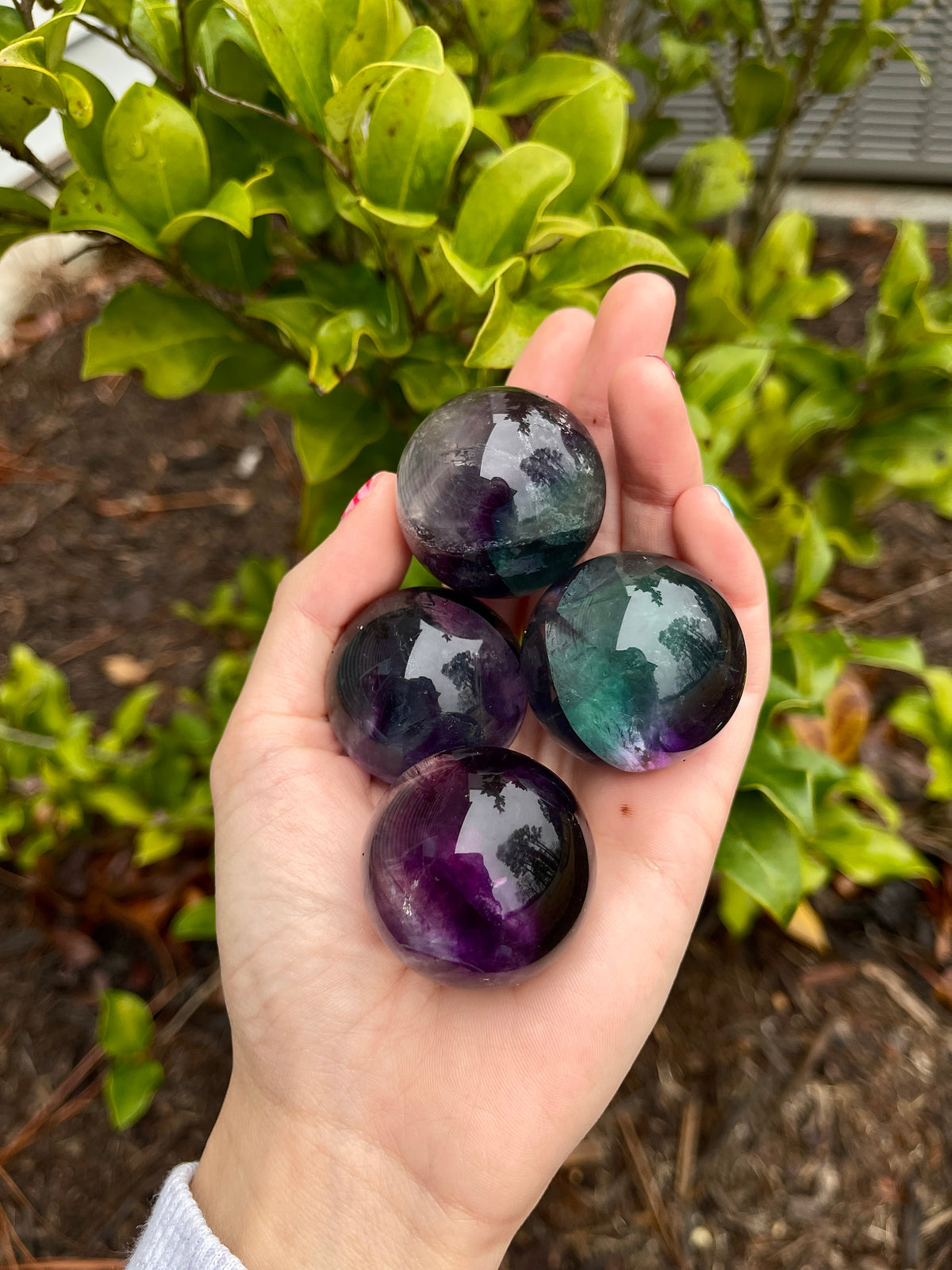 Rainbow Fluorite Sphere