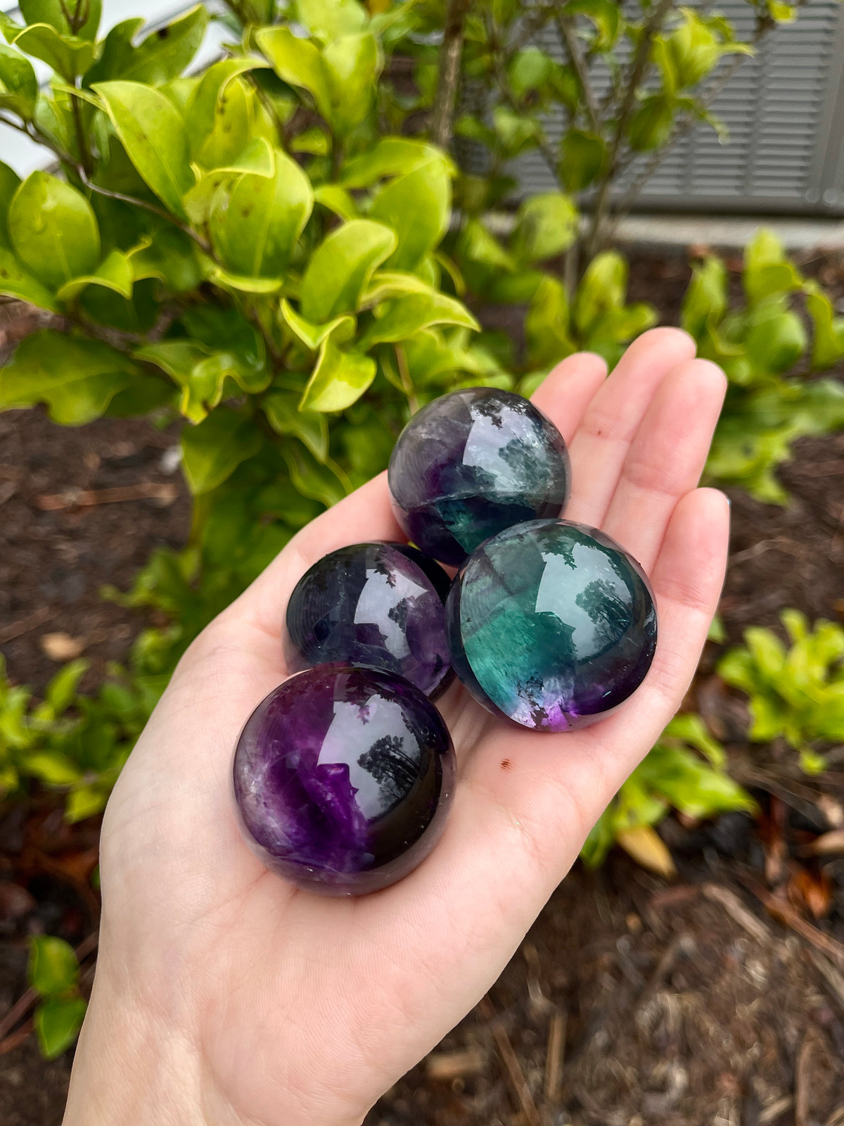 Rainbow Fluorite Sphere