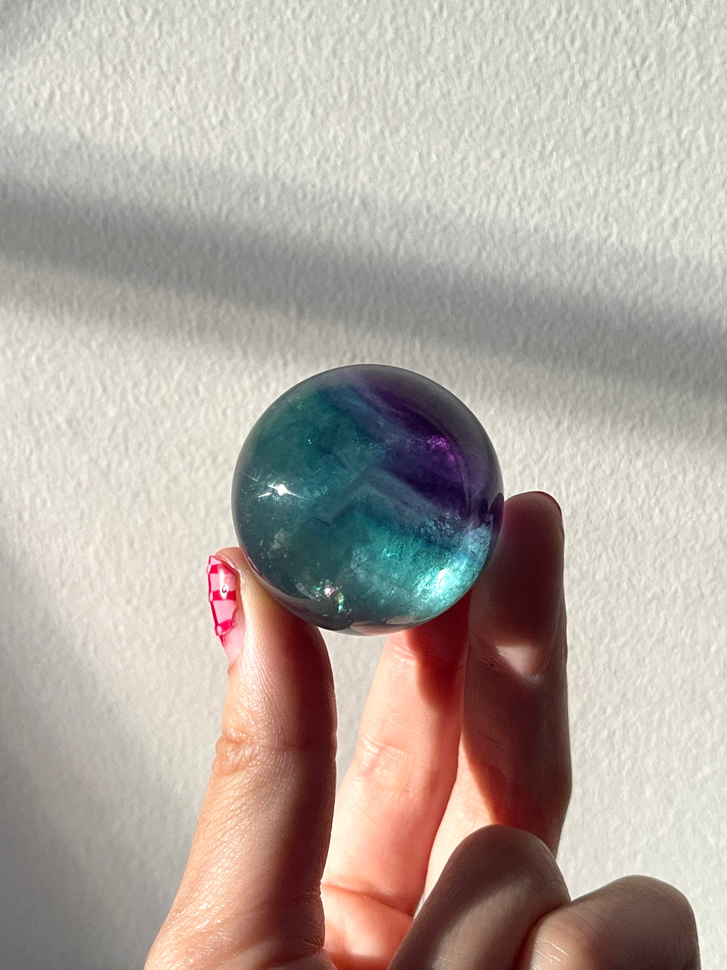 Rainbow Fluorite Sphere