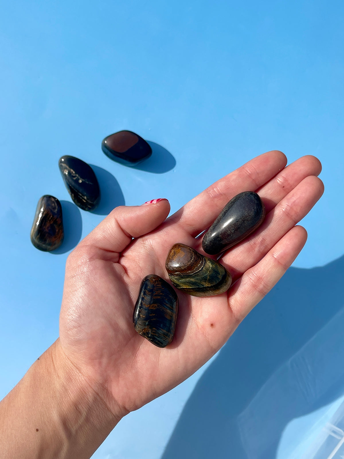 Blue Tiger Eye Tumbles