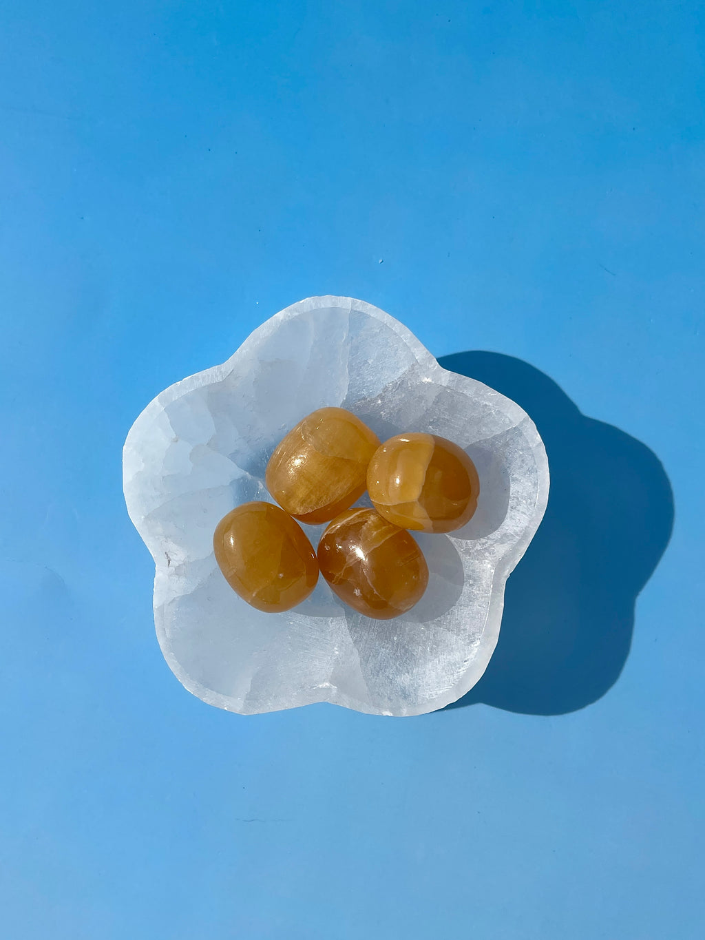 Honey Calcite Tumbles