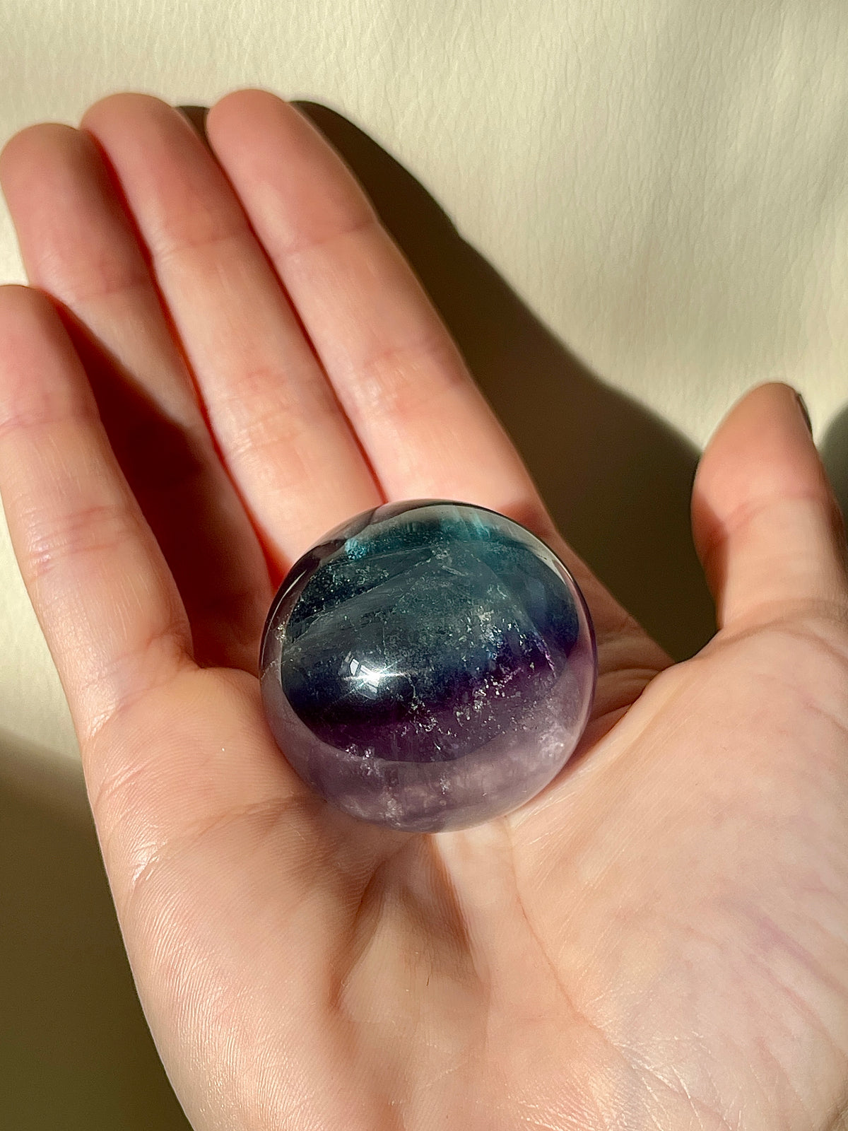 Rainbow Fluorite Sphere