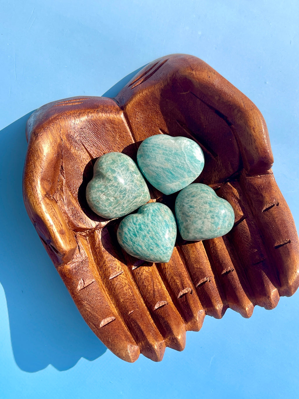 Amazonite Hearts