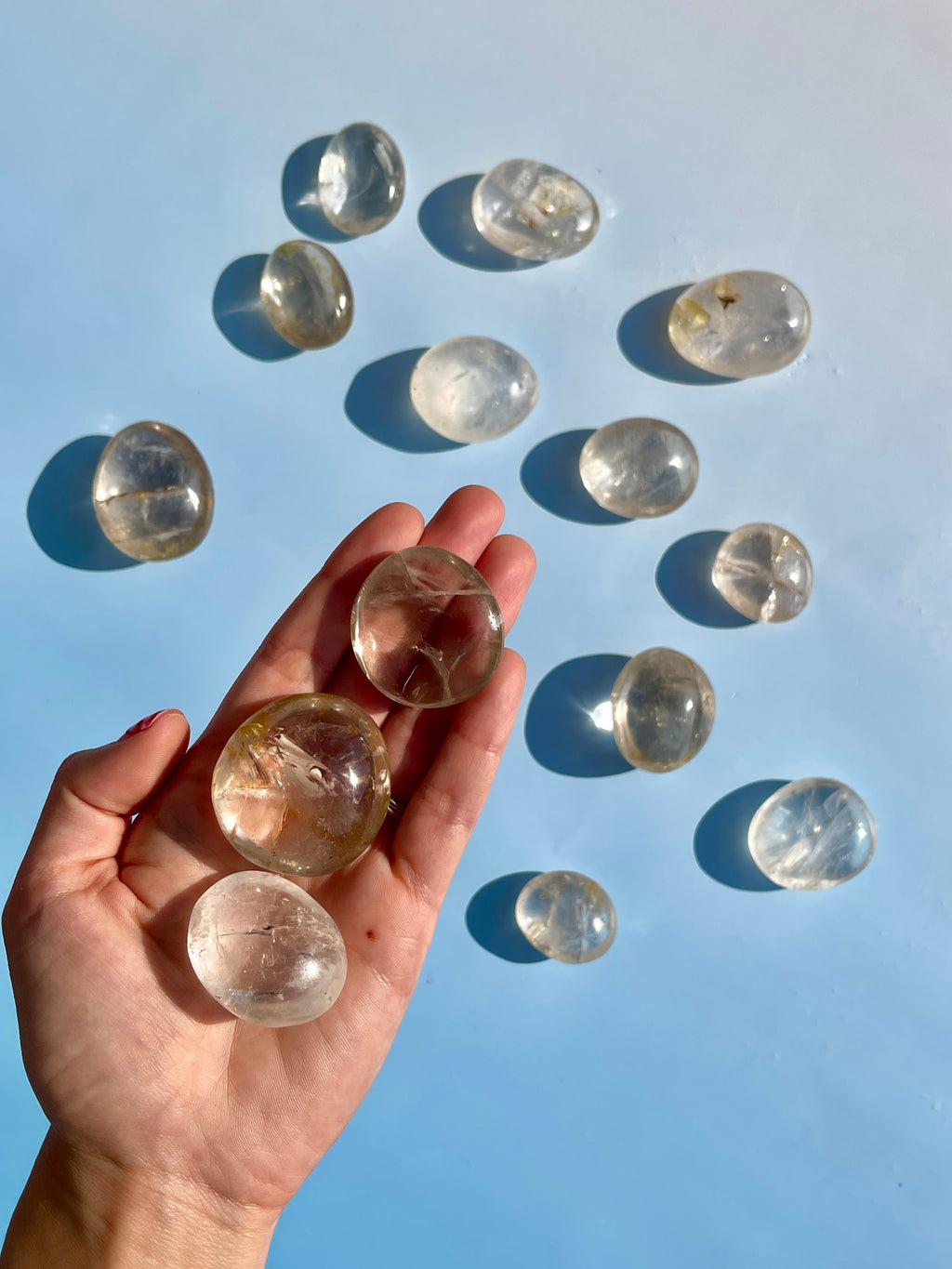 Clear Quartz Tumbles