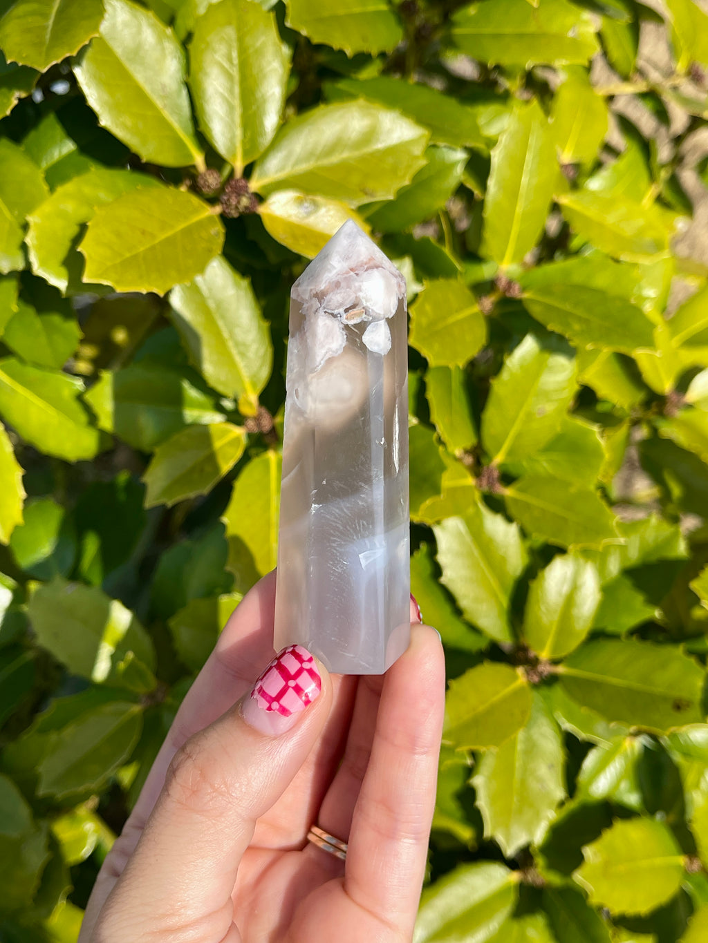 Flower Blossom Agate Tower