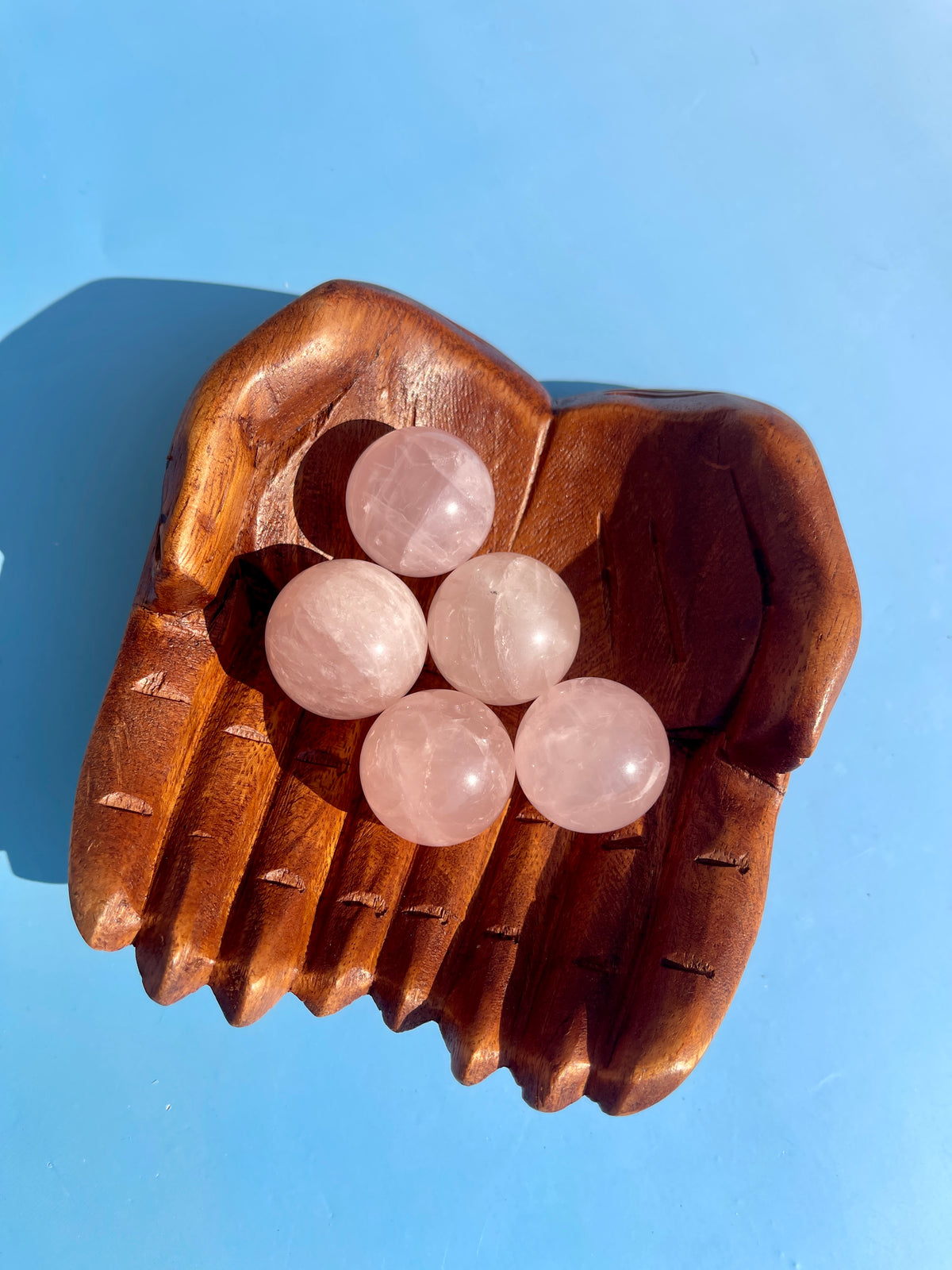 Small Rose Quartz Spheres