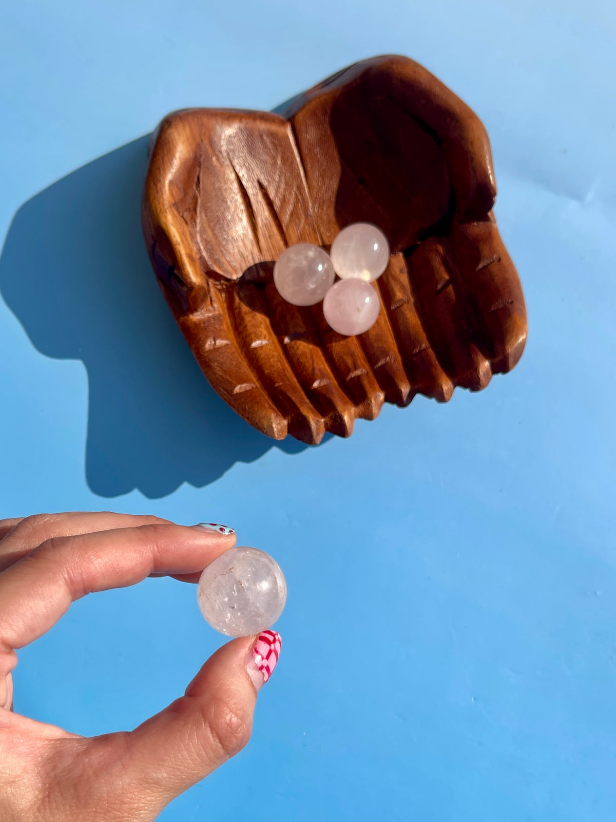 Mini Rose Quartz Spheres