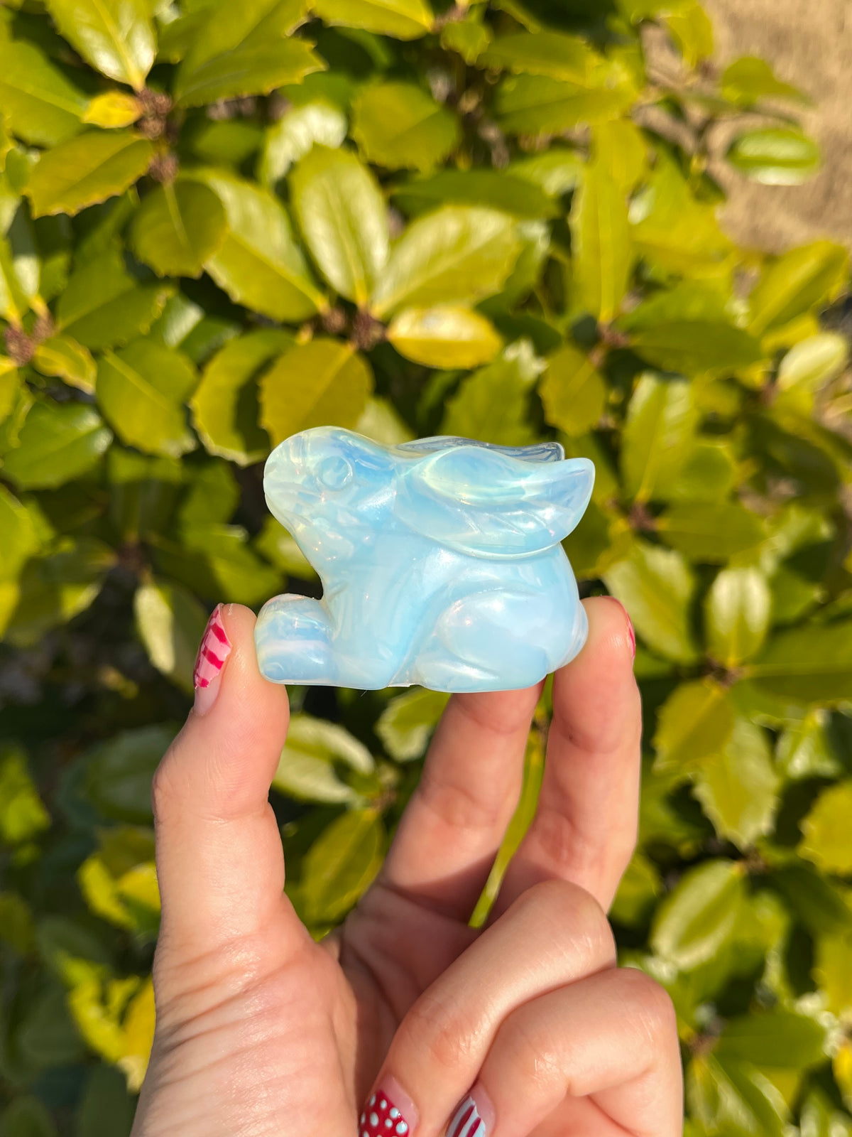 Carved Opalite Bunny