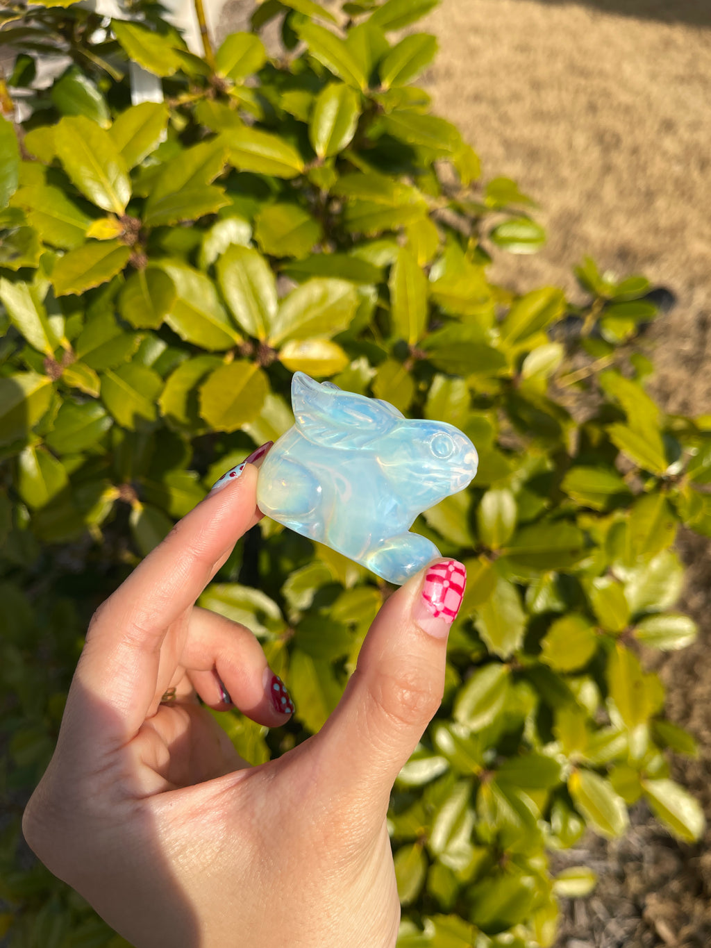 Carved Opalite Bunny