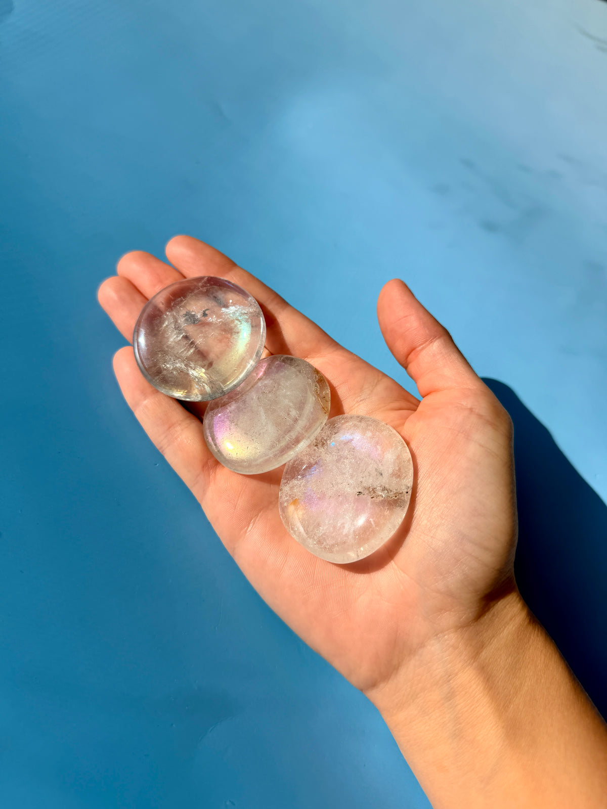 Aura Quartz Flat Stones