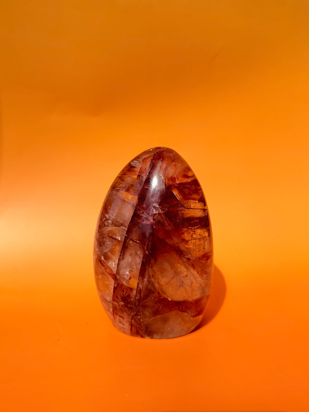High Quality Hematoid Quartz with Rainbows Freeform