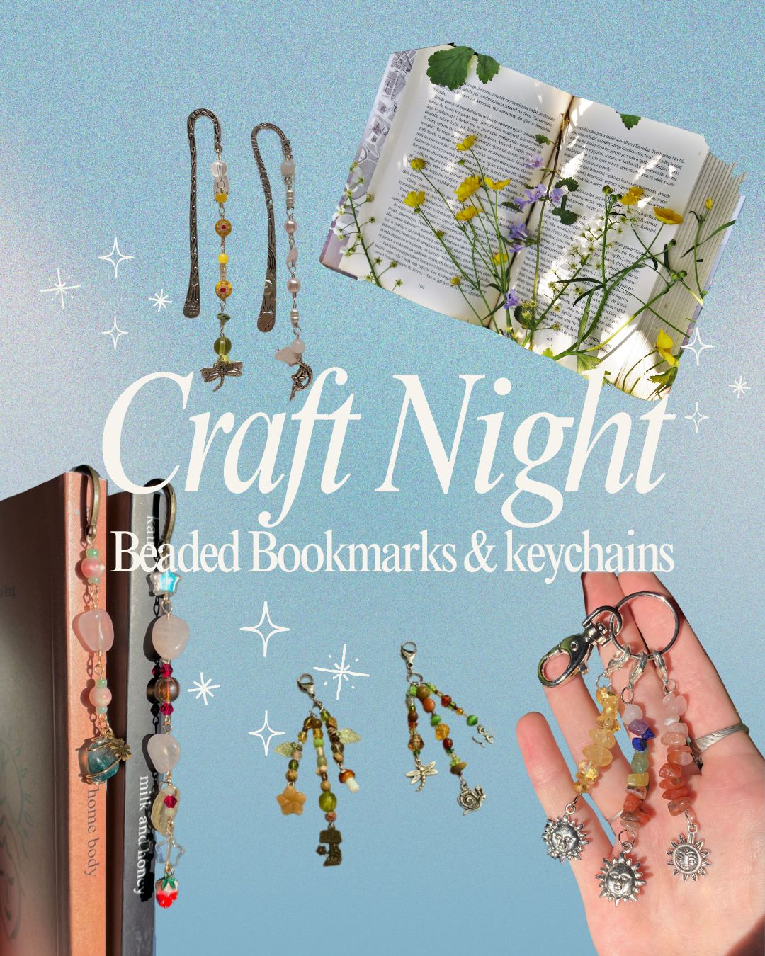 Craft Night - Beaded Bookmarks & Keychains
