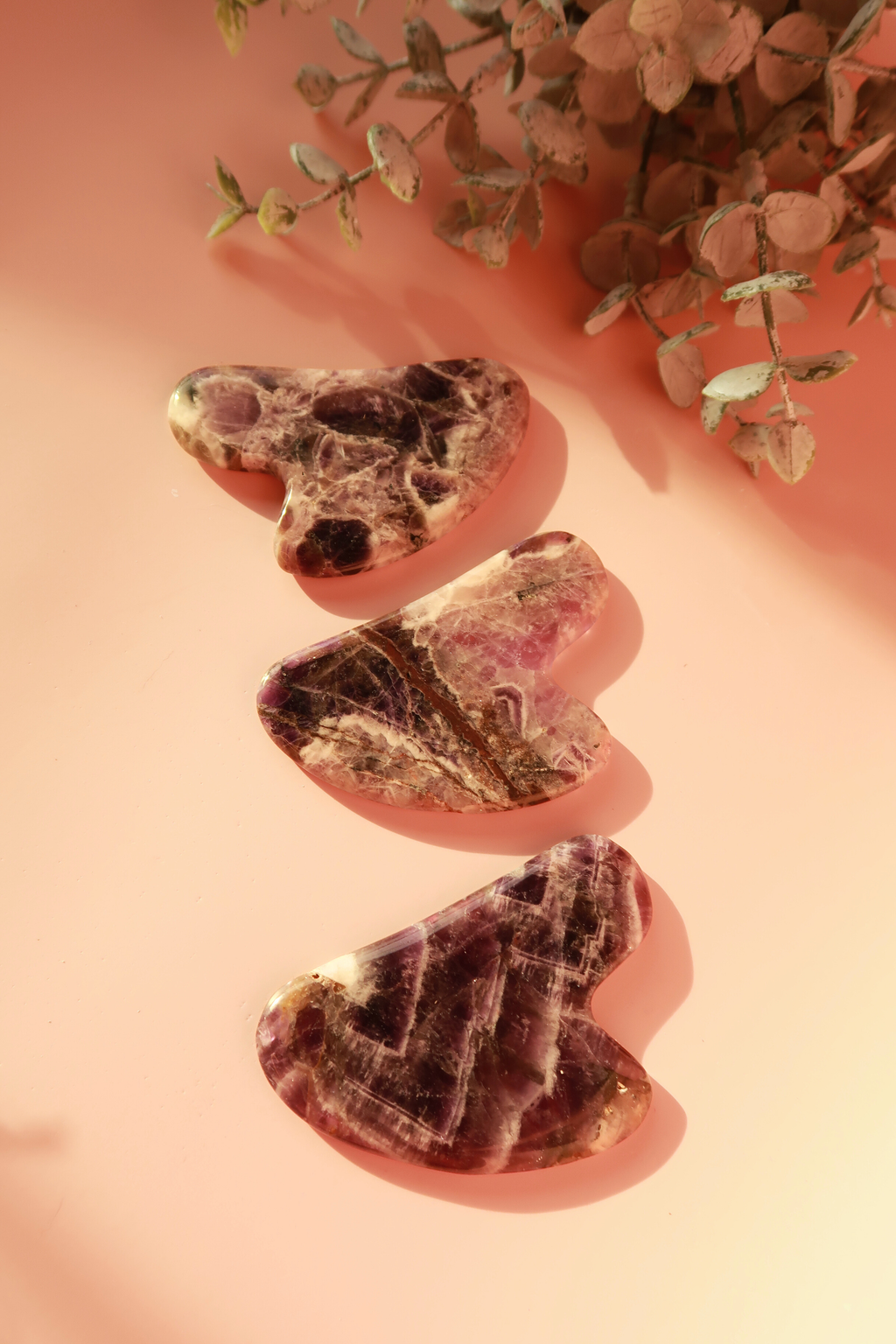 Chevron Amethyst Gua Sha