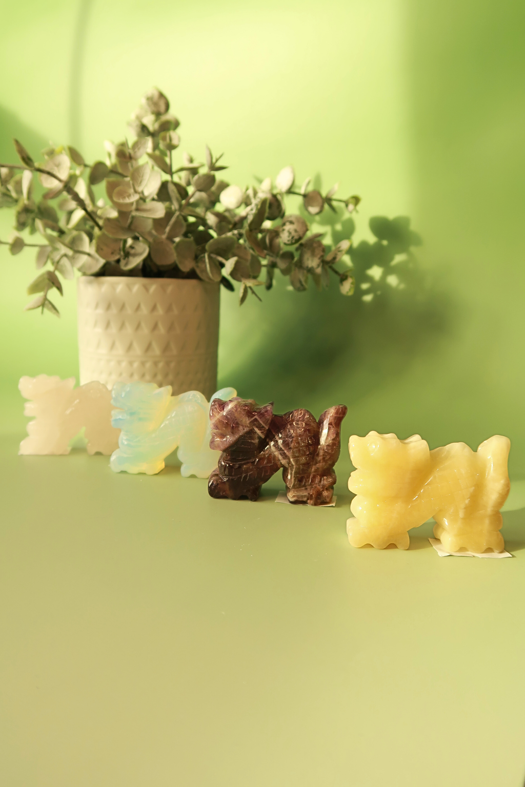 Carved Dragon Crystals