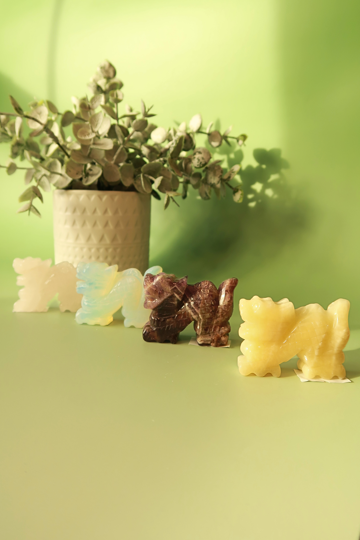Carved Dragon Crystals