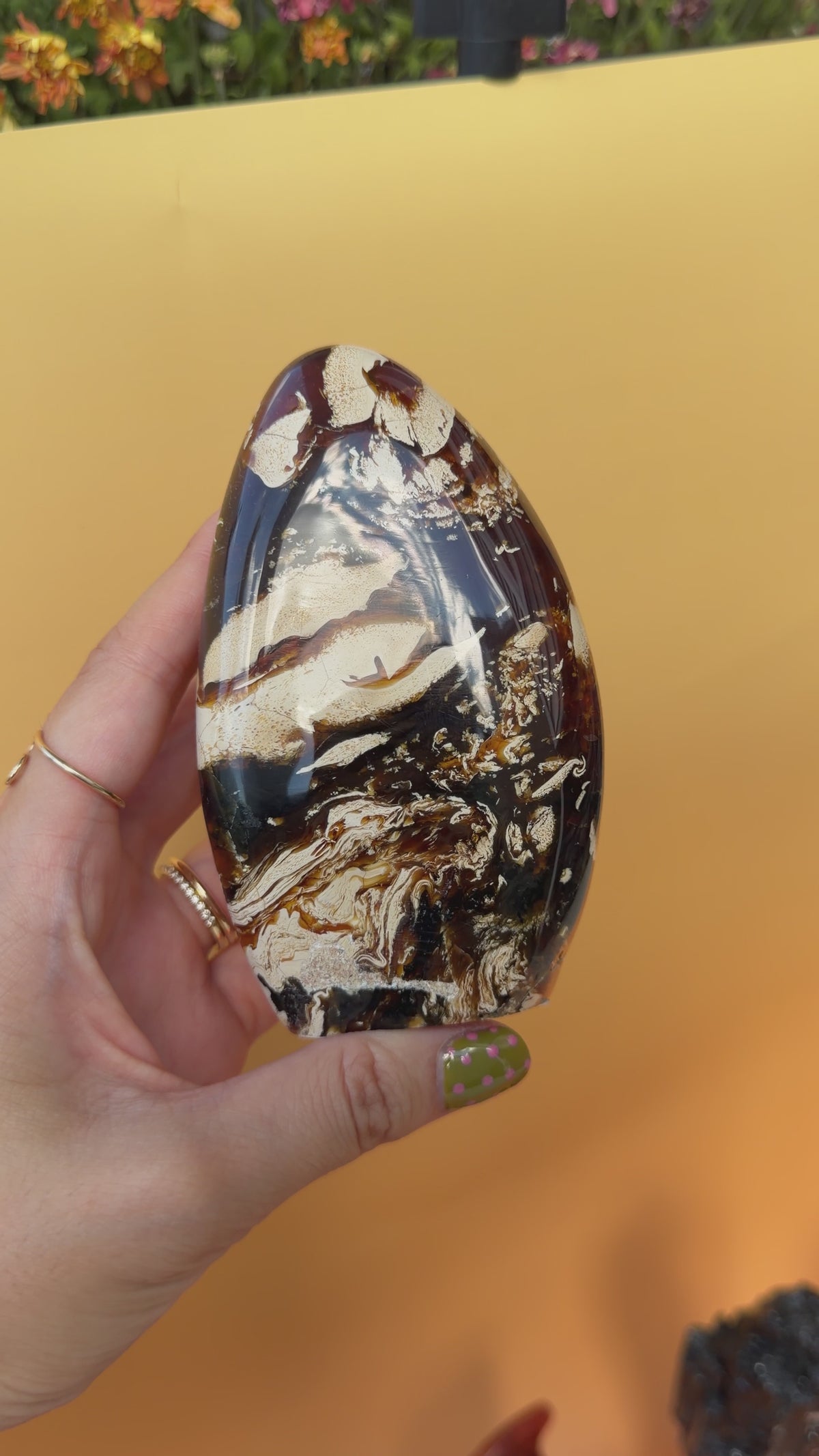 Indonesian Blue Amber Freeform